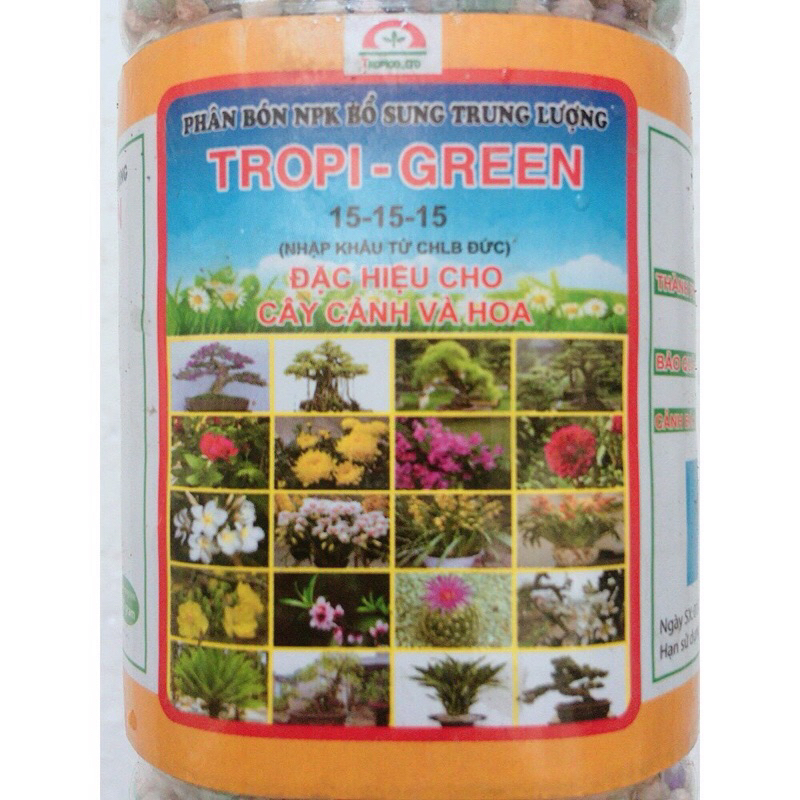 Phân bón NPK 15-15-15 bổ sung trung lượng NK Đức đặc hiệu cho hoa và cây cảnh siêu tiện cho cây