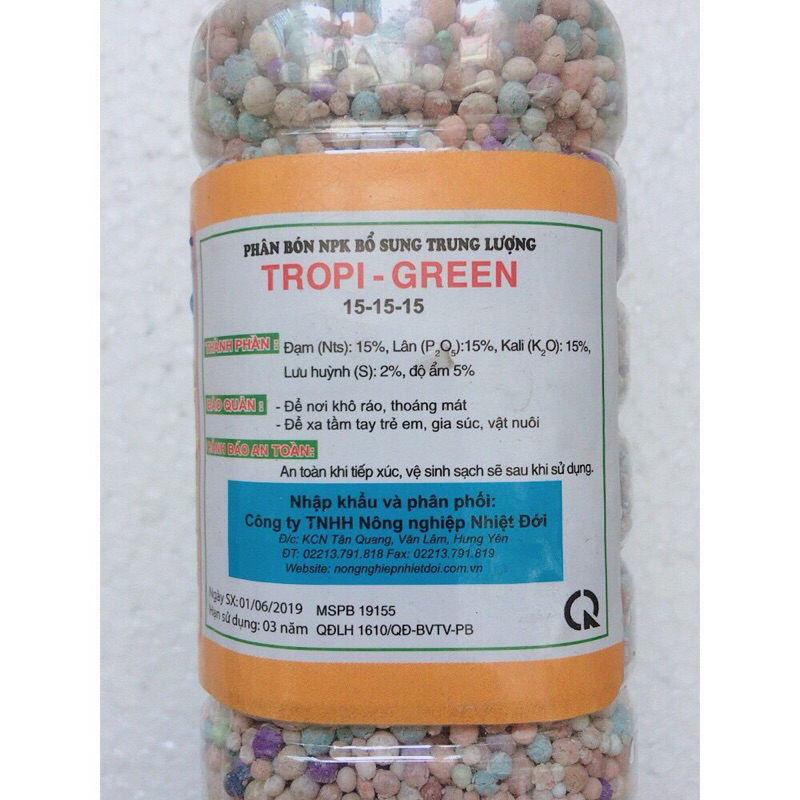 Phân bón NPK 15-15-15 bổ sung trung lượng NK Đức đặc hiệu cho hoa và cây cảnh siêu tiện cho cây