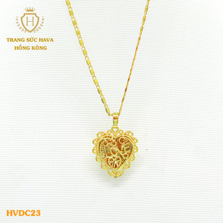 [SIÊU XẢ KHO] Dây Chuyền Nữ, Vòng Cổ Nữ Titan Xi Mạ Vàng Cao Cấp - Trang Sức Hava Hong Kong