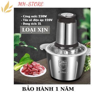 [ LOẠI 1 ] Máy xay thịt mini - xay tỏi ớt xay thịt, máy xay thịt đa năng xay sinh tố ngũ cốc dung tích 2l MH STORE