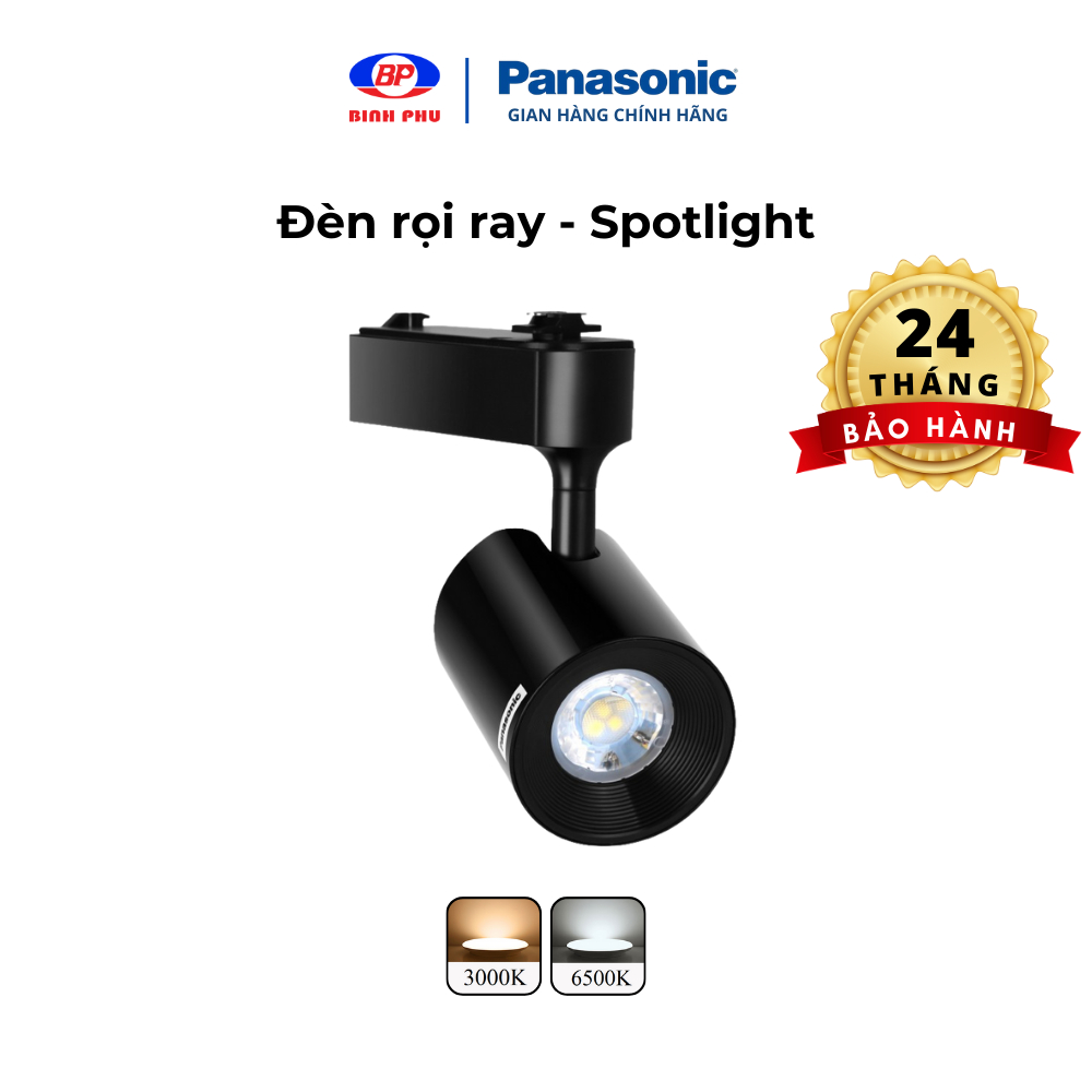 Đèn Rọi ray, Đèn chiếu điểm Spotlight Panasonic Công suất 7W Loại Gắn thanh ray và Loại Gắn trần