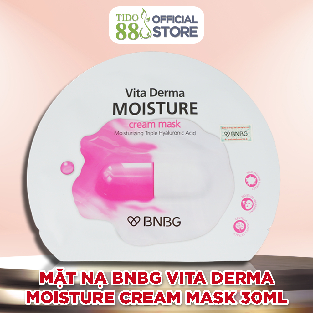 Mặt nạ BNBG vita derma moisture cream mask cấp ẩm đa tầng 30ml NCC Tido88