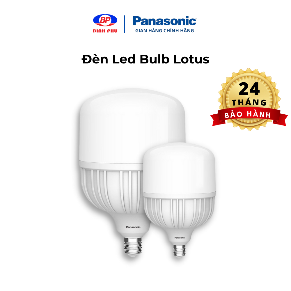 Đèn LED Bulb Trụ Trắng PANASONIC Lotus Series Công suất 20W ánh sáng trắng 6500K Siêu bền Siêu tiết kiệm điệ