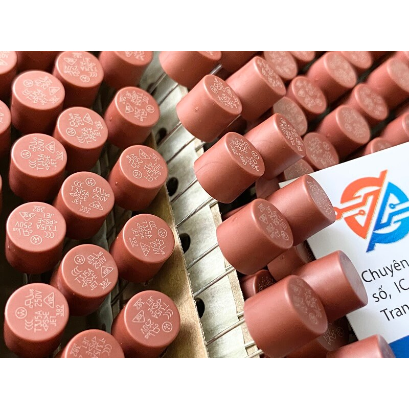 [Combo 10 chiếc] Cầu chì tròn 3.15A 250V T3.15A kích thước 8x8mm ...
