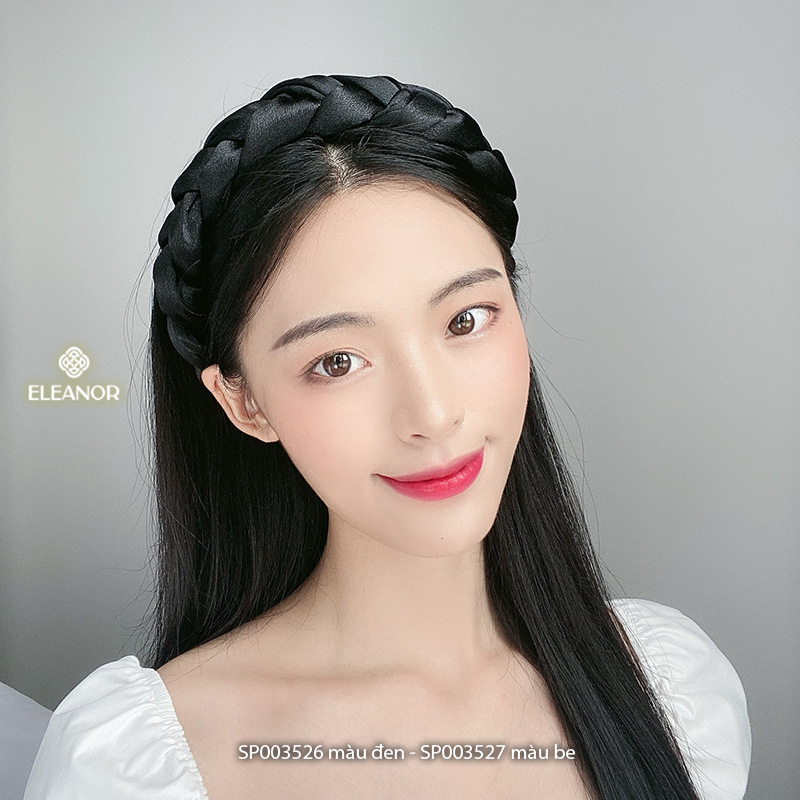Băng đô cài tóc nữ Eleanor Accessories vải xoắn basic phụ kiện tóc bờm tóc 3526
