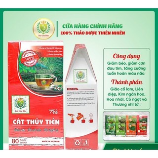 Trà Cát Thủy Tiên (hộp 400g/80 túi)-Giảm Cân-Cảm Cúm- Đẹp Dang-Giảm mở máu-Đường Huyết