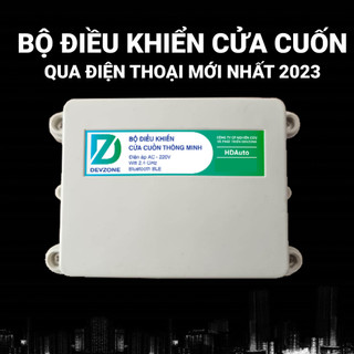 Bộ Điều Khiển Cửa Cuốn Từ Xa Qua Điện Thoại DEVZONE HD AUTO Tự Động Wifi Thông Minh Bằng App Bảo Mật Cao NEW GEN Mã Nhảy