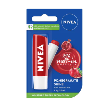 Son dưỡng Nivea 24h Melt-in Moisture pomegranate tuýp 4.8g