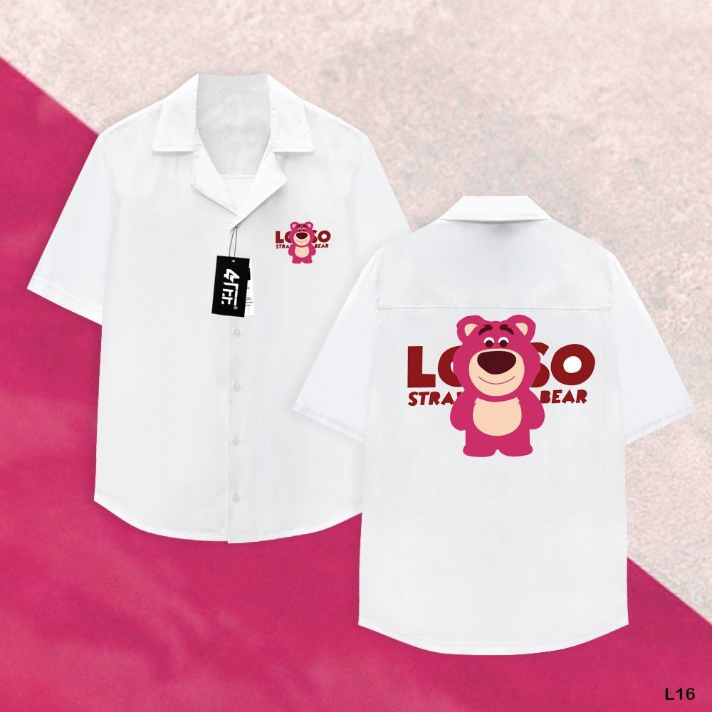 áo sơ mi L 16 CỔ VEST Tay Lỡ Thời Trang Unisex Vải Lụa Chéo