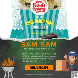 Bánh Tráng Trộn Ăn Liền SiZe Túi Lớn Trọng Lượng 40g Hương Vị Rong Biển Đặc Biệt Thơm Ngon Giá Hấp Dẫn