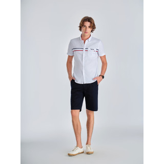 Beverly Hills Polo Club - Áo sơ mi ngắn tay ngắn tay Nam Slim Fit WT Trắng- CMSSS23TL003