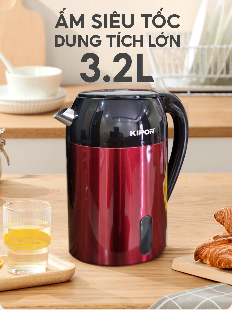 Ảnh Ấm siêu tốc KIPOR KP-A266 dung tích 3.2L 1