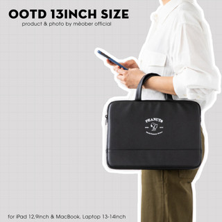 Túi chống sốc i pad & Laptop đa năng Premium by MèoBer - Thiết kế tinh gọn, chất liệu da cao cấp, chia ngăn linh hoạt