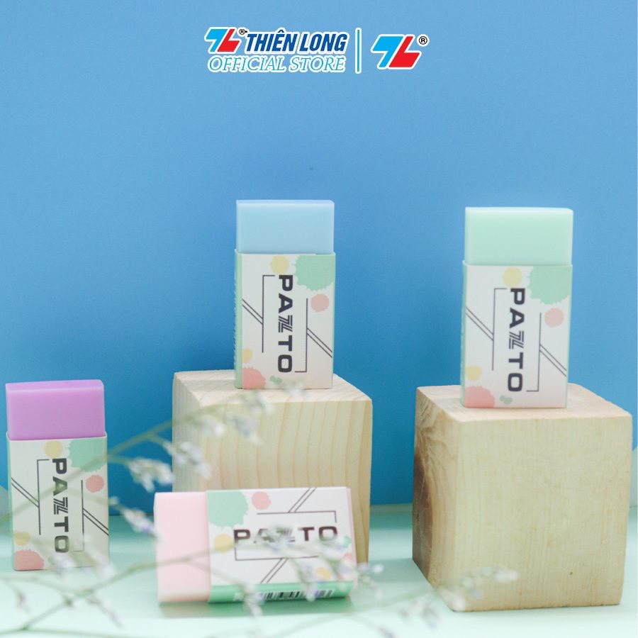 Product image Gôm tẩy Thiên Long Pastel Pazto Thiên Long E-010 - Màu ngẫu nhiên- Dễ tẩy xóa ít vụn gôm, không độc hại 2
