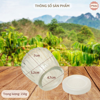 Hũ thủy tinh cho bé ăn dặm - hũ đựng hạt 100ml
