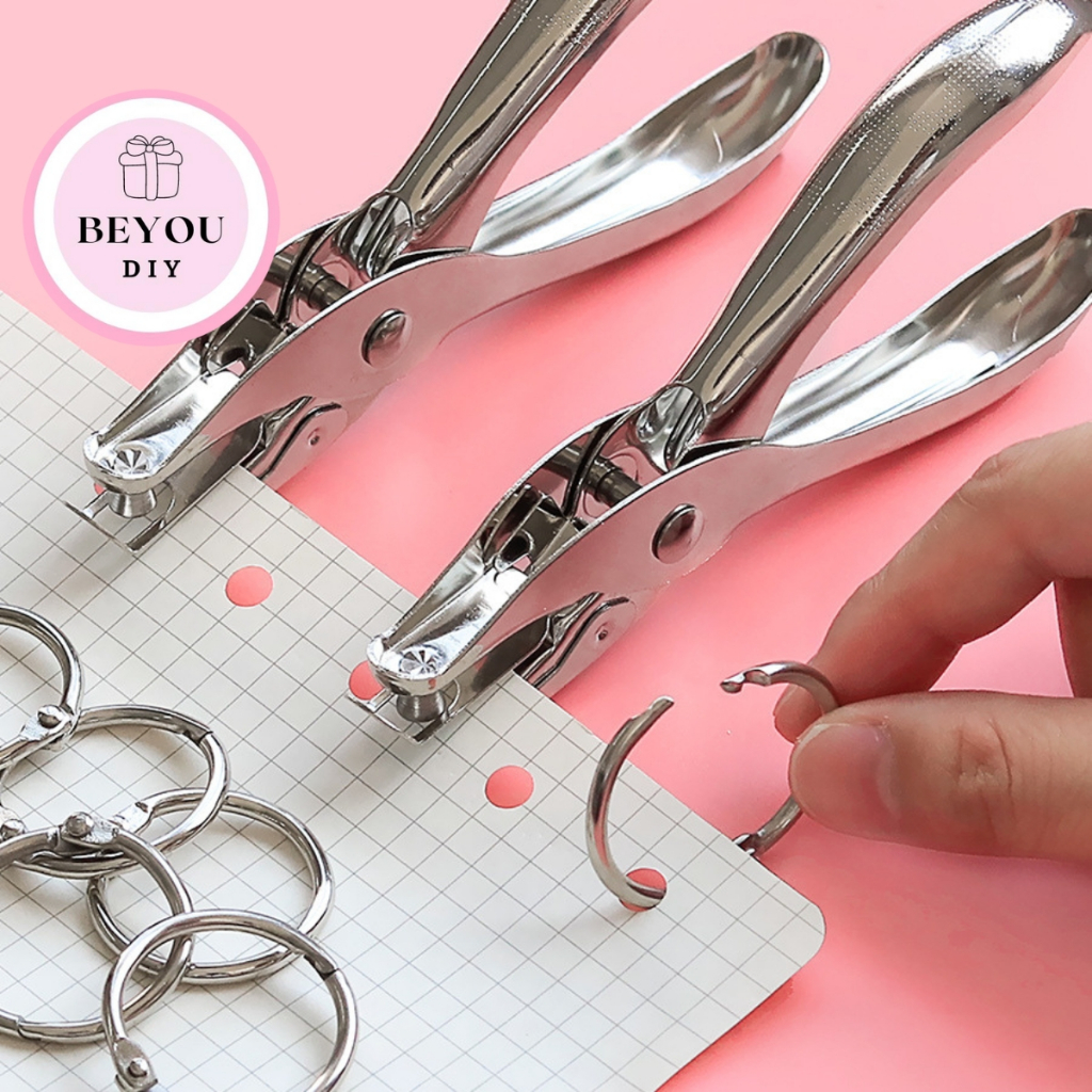 Kìm Bấm Sổ Còng, Kềm Bấm Lỗ Giấy Refill, Dụng Cụ Bấm Lỗ Giấy Làm Sổ Còng - BEYOU