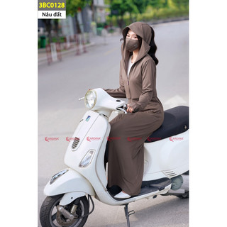 3BC01 Áo Choàng Chống Nắng Nữ 𝐂𝐀𝐑𝐃𝐈𝐍𝐀 2 Tầng Chất Aircool Nhật Cao Cấp Chống Tia UV 3BC01