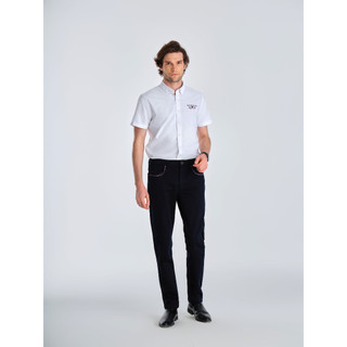 Beverly Hills Polo Club - Áo sơ mi ngắn tay ngắn tay Nam Slim Fit WT Trắng- CMSSS23TL005