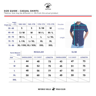 Beverly Hills Polo Club - Áo sơ mi ngắn tay ngắn tay Nam Slim Fit WT Trắng- CMSSS23TL005