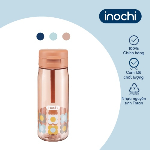 Bình nước Inochi - Kita Fami 350/500/700ml (Nhiều màu), chất liệu Tritan, an toàn cho bé