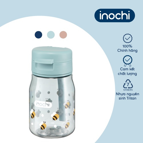 Bình nước Inochi - Kita Fami 350/500/700ml (Nhiều màu), chất liệu Tritan, an toàn cho bé
