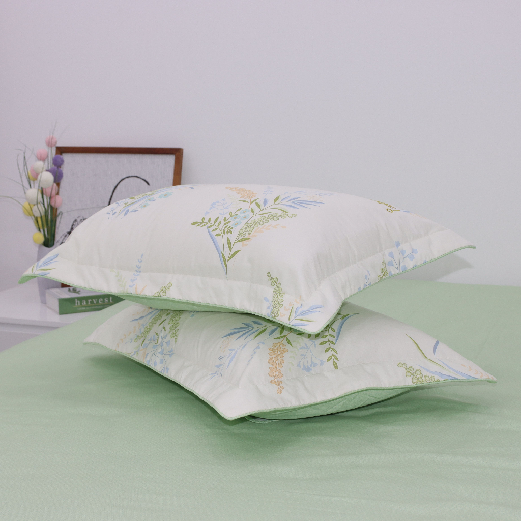 Ảnh Vỏ Gối Nằm Chần Bông Cotton Hàn Quốc KBedding by Everon 45x65cm ( 1 cặp) 3