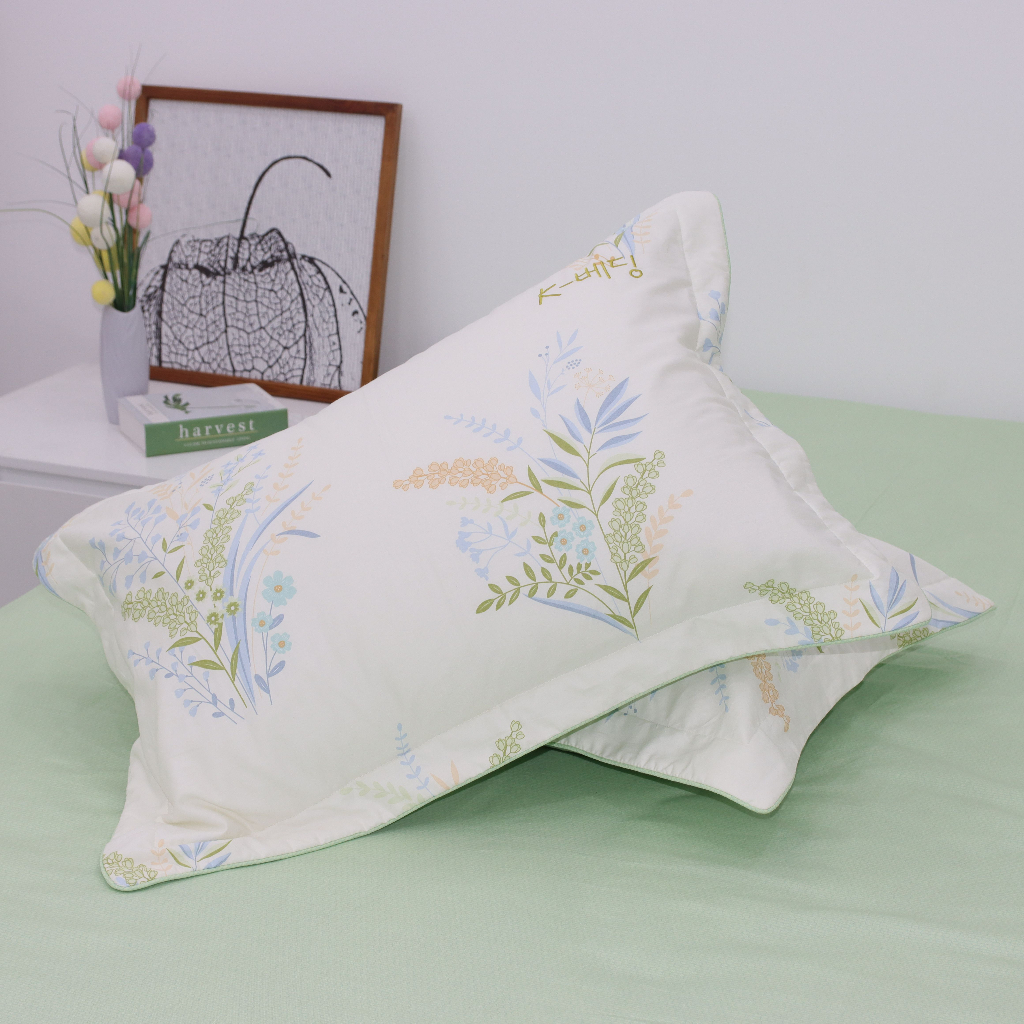 Ảnh Vỏ Gối Nằm Chần Bông Cotton Hàn Quốc KBedding by Everon 45x65cm ( 1 cặp) 4