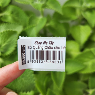 Sét 200 Tem dán có mã vạch đơn giá tên shop dùng cho cửa hàng quần áo KT 3x2cm, 3,5x2,2cm