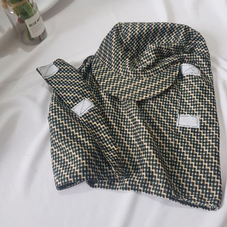 Mũ chống nắng 2 lớp thun mũ nón kèm khẩu trang chống nắng cho nữ mềm dẻo mát - Thun kẻ