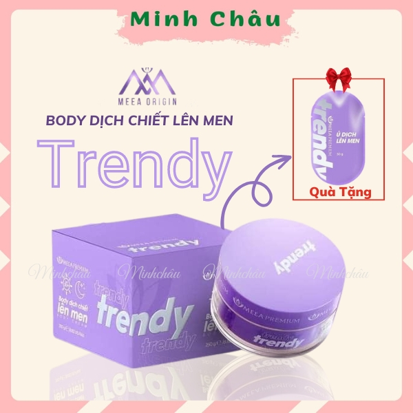 🆗.(Đã bán 2,3k) Kem body, kem dưỡng trắng da body dịch triết lên men trendy meea, chống nắng, dưỡng trắng, cấp ẩm trẻ hóa da body