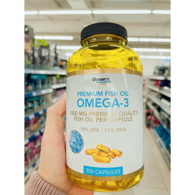 Dầu cá Omega 3 Ocean's Essential Fish Oil 1000mg hộp 300 viên | Shopee ...