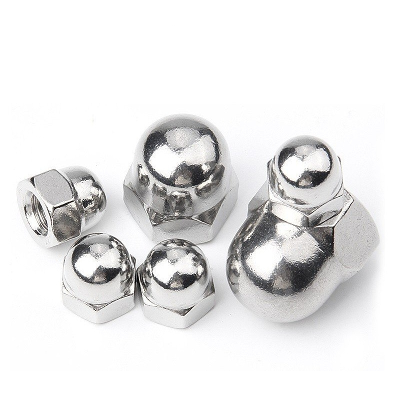 (INOX304) M4-M16 Đai ốc mũ inox304 M4, M5, M6, M8,M10,M12,M14,M16