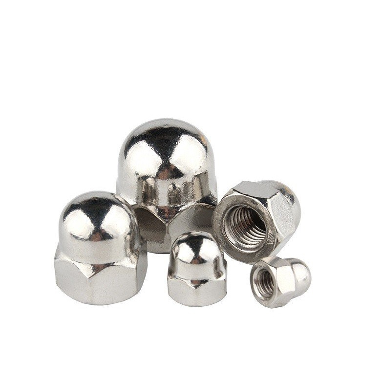(INOX304) M4-M16 Đai ốc mũ inox304 M4, M5, M6, M8,M10,M12,M14,M16
