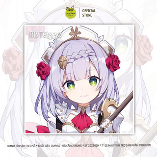 TỔNG HỢP- Tranh tô màu theo số, tranh số hóa HOẠT HÌNH ANIME 20x20cm, có khung từ 21- 32 màu