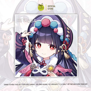 TỔNG HỢP- Tranh tô màu theo số, tranh số hóa HOẠT HÌNH ANIME 20x20cm, có khung từ 21- 32 màu