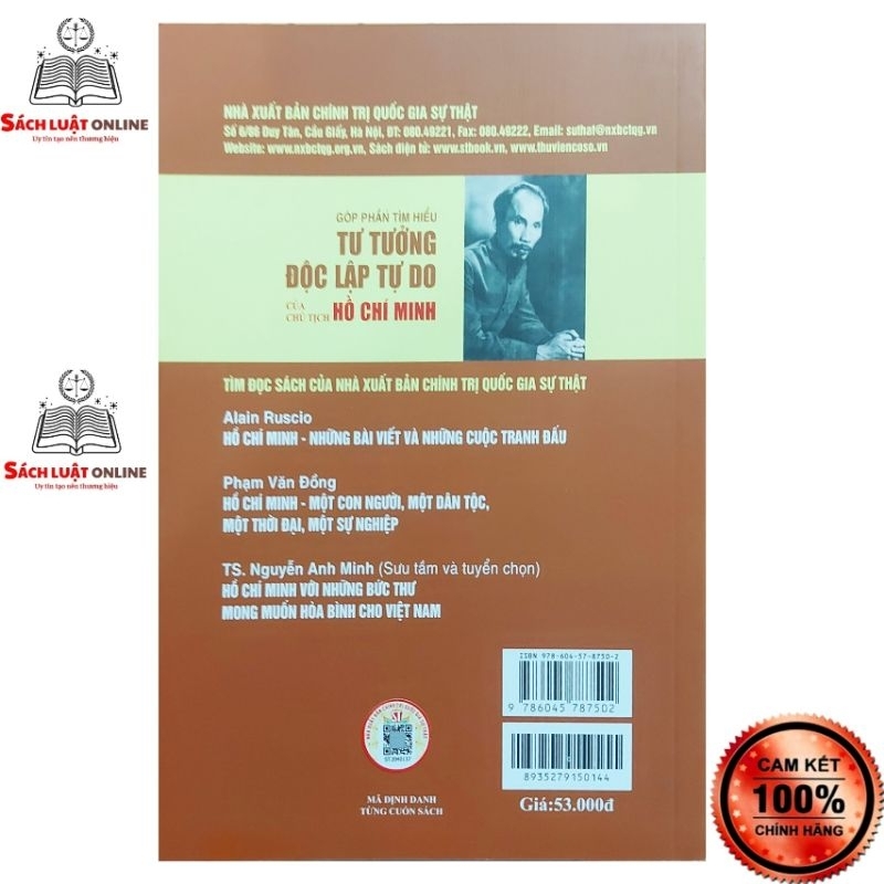 Sách - Góp phần tìm hiểu tư tưởng độc lập tự do của chủ tịch Hồ Chí Minh