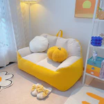 (Sẵn hàng) Ghế Sofa mềm mại, vải bông kết thúc, đầy các hạt thân thiện với môi trường EPS, thoải mái và nhẹ ghế lười hạt xốp ghế sofa mini sofa phòng khách decor phòng ngủ đám mây đọc sách lười hạt đậu — ảnh 3