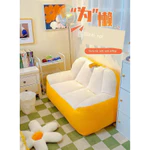 (Sẵn hàng) Ghế Sofa mềm mại, vải bông kết thúc, đầy các hạt thân thiện với môi trường EPS, thoải mái và nhẹ ghế lười hạt xốp ghế sofa mini sofa phòng khách decor phòng ngủ đám mây đọc sách lười hạt đậu — ảnh 4