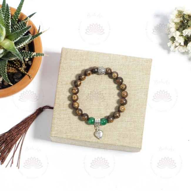 Vòng Tay Trầm Hương Sánh Chìm Mix Đá Charm - Trầm Hương Tự Nhiên - Trầm Hương Việt - Vòng Tay Phong Thủy - Đủ Size