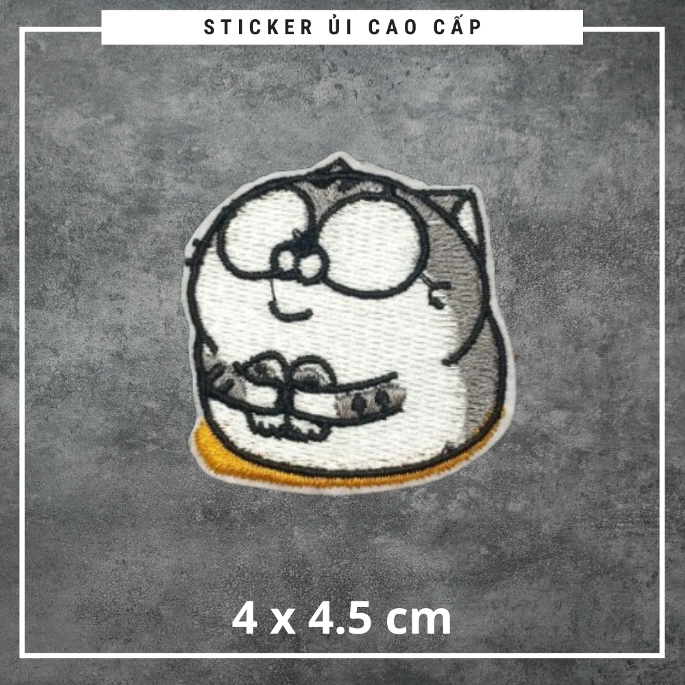 Sticker vải thêu cao cấp - CÓ KEO ỦI,Patch ủi làm miếng vá Quần Áo,áo ...
