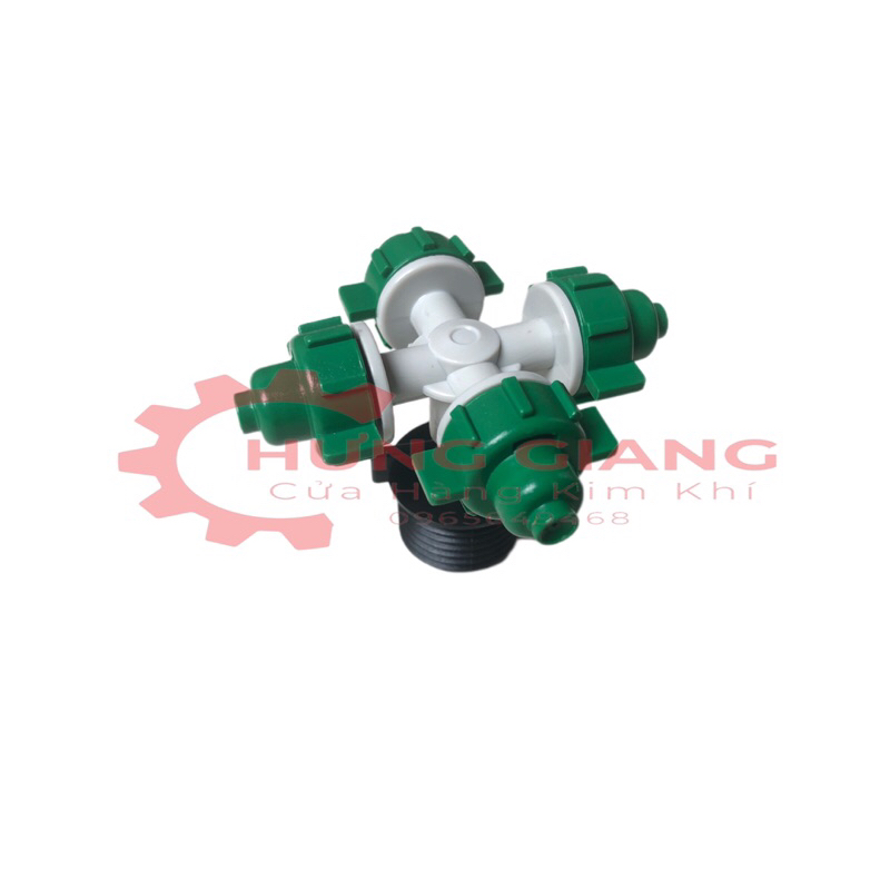 Béc phun sương, tưới cây 5 tia kết nối ren 21mm
