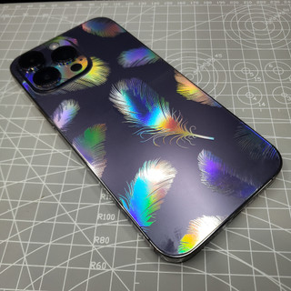 Miếng Dán PPF Full viền iphone hiệu ứng lông vũ cho 16promax 15promax 14promax 13promax 12promax 11promax