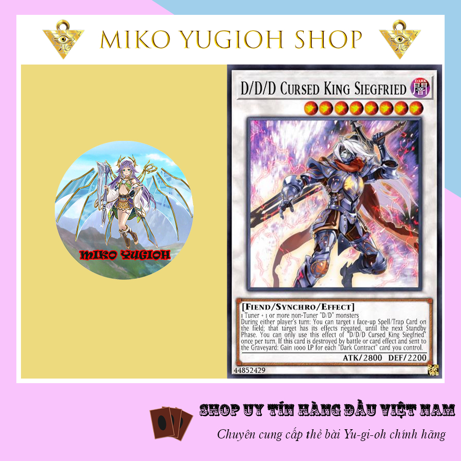 Miko Yugioh Thẻ Bài Yugioh Chính Hãng Tiếng Nhật Ddd Cursed King Siegfried Shopee Việt Nam 3856