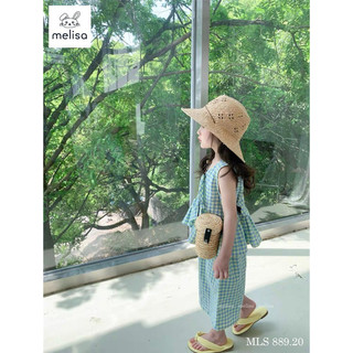 (Video/ ảnh thật) Bộ quần áo bé gái. Bộ tiểu thư cotton thô siêu mát, siêu xinh bé gái Melisa xuất Hàn 10-40kg