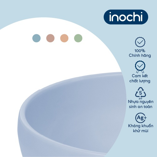 Bát ăn cơm, ăn dặm nhựa Inochi Amori Inochi cho bé, chịu nhiệt tốt (Nhỏ 415 ml/ To 850ml), an toàn