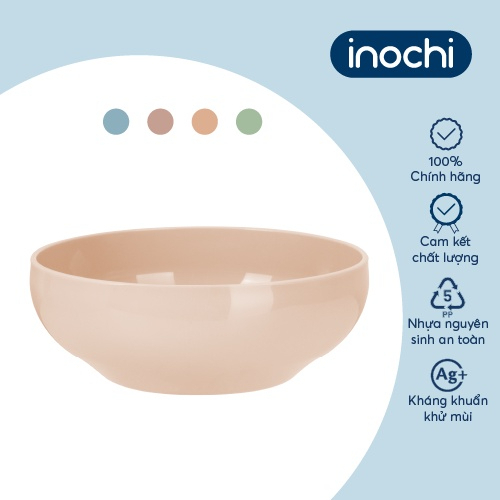 Bát ăn cơm, ăn dặm nhựa Inochi Amori Inochi cho bé, chịu nhiệt tốt (Nhỏ 415 ml/ To 850ml), an toàn