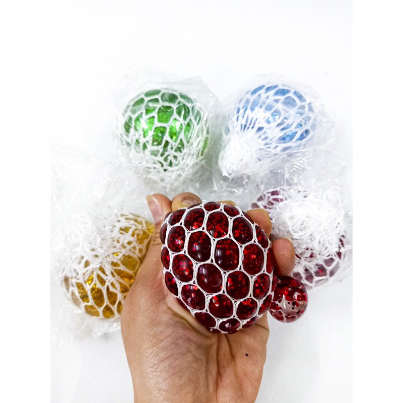Quả bóng lưới slime, trứng lưới slime nho trút giận trò chơi giảm căng thẳng mệt mỏi trong cuộc sống, bóp bóng lưới