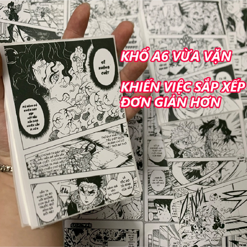 Set 200 Tờ Manga Wall Dán Tường Có Sẵn Keo Kích Thước 10x15cm Nhiều Anime Manga Decor AnimeX