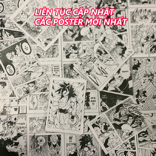 Set 200 Tờ Manga Wall Dán Tường Có Sẵn Keo Kích Thước 10x15cm Nhiều Anime Manga Decor AnimeX