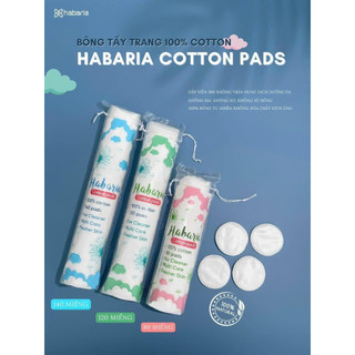 Bông Tẩy Trang Cừu Habaria Sheep Cotton 234 Miếng sợi bông nguyên chất 100% cotton mềm mại, không xù an toàn cho da